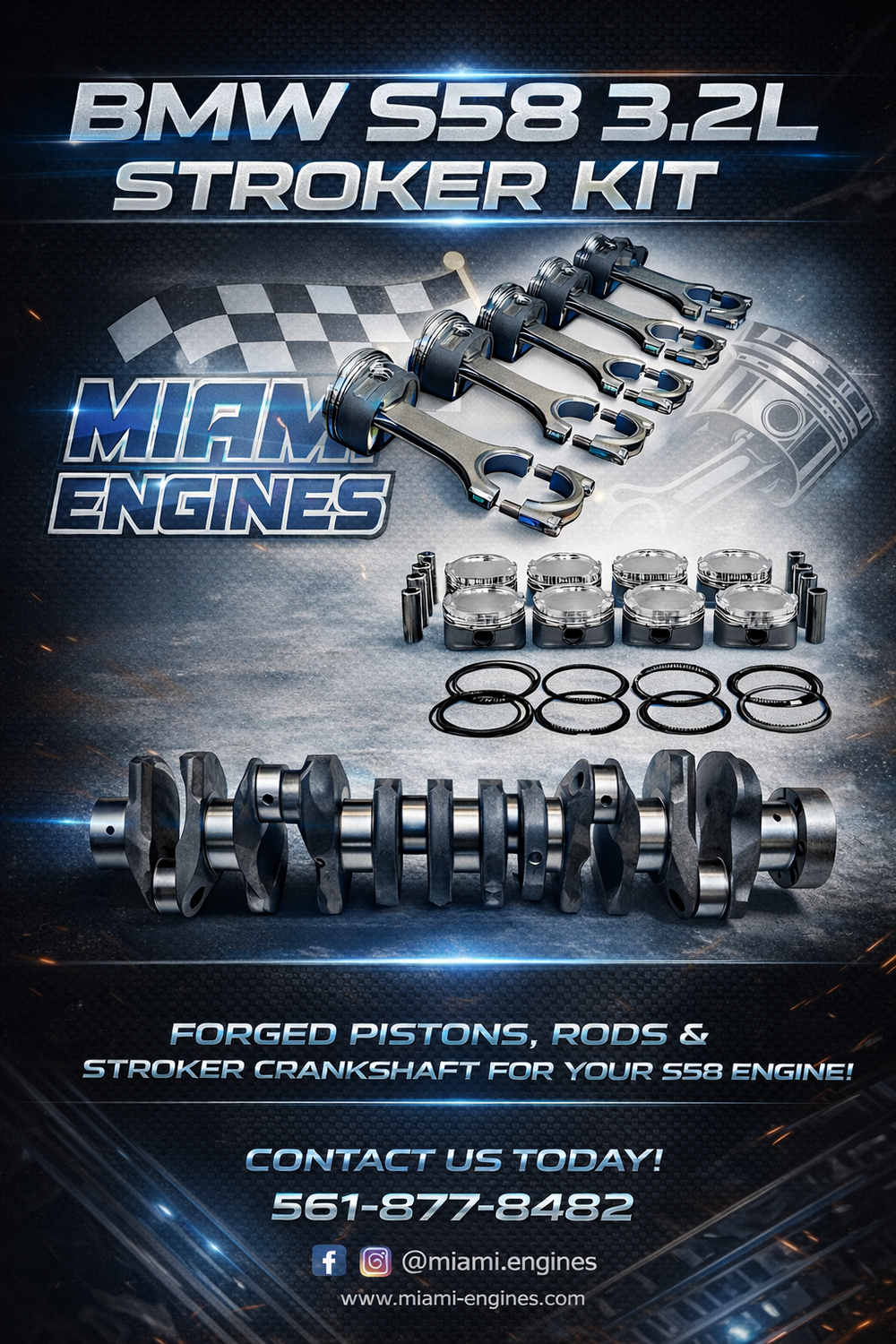BMW S58 3.2L Stroker Kit